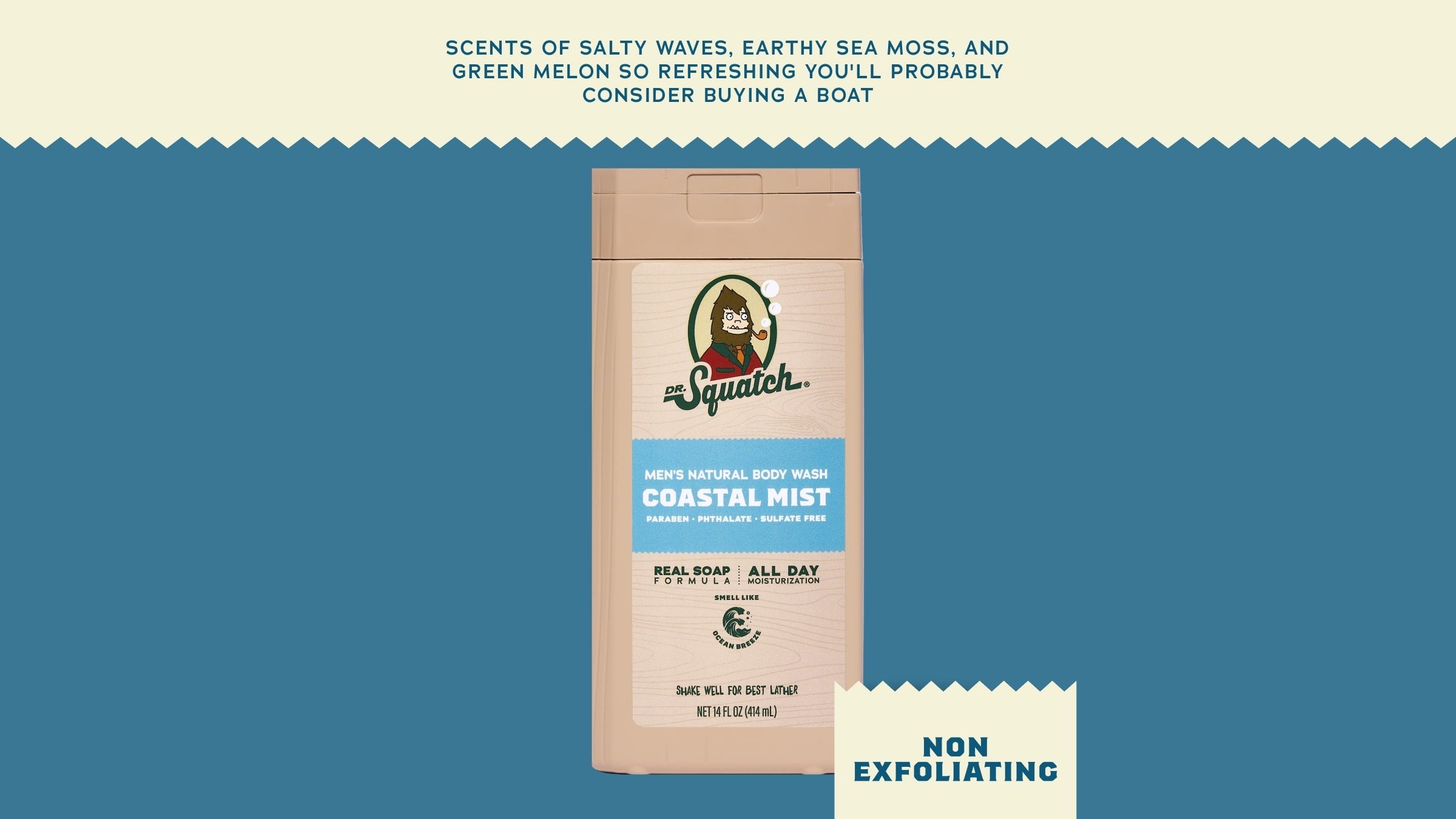 14 oz Coastal Mist Body Wash - Modern Morning Lather