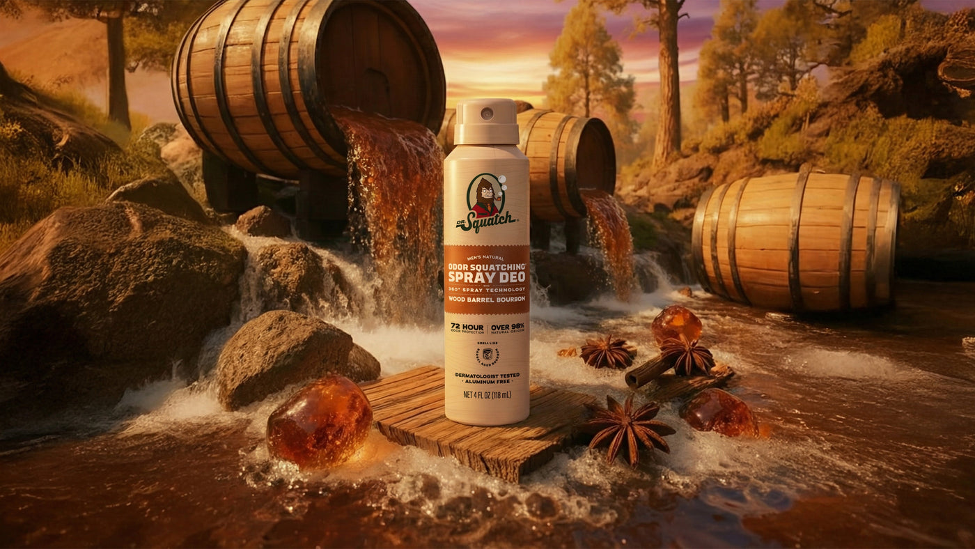 Wood Barrel Bourbon Spray Deodorant - Daily Shield